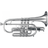 GETZEN 800S "ETERNA" CORNET SIB ARGENTÉE avec étui et emb.