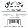 MARTIN 030 CORDE FOLK BRONZE 80/20 .030"