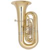 MIRAPHONE 496 "HAGEN" TUBA 5/4 SIB 4 PALETTES VERNI + Housse