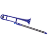 PBONE TROMBONE EN RESINE ABS BLEU avec housse et embouchure