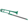 PBONE TROMBONE EN RESINE ABS VERT avec housse et embouchure