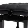 STAGG PBH 850 BKP SBK BANQUETTE HYDRO NOIR BRILLANTE/SIMILI CUIR NOIR