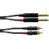CORDIAL CFU3PC CABLE 2 JACKS MONO / 2 RCA - 1.5m
