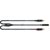 CORDIAL CFY0.3YCC CABLE BRETELLE MINI-JACK FEMELLE / 2 RCA - 30cm