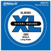 D'ADDARIO XLB085 CORDE BASSE FILET EN NICKEL CORDE LONGUE .085