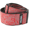 DUNLOP D6711 SANGLE COURROIE JACQUARD PAISLEY RED