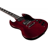 EKO DV10-RED GUITARE ELECTRIQUE TYPE "SG" TRANSPARENT RED