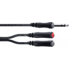 CORDIAL EY0.3VGG CABLE JACK STEREO MALE / 2 JACKs MONO FEMELLES 30cm