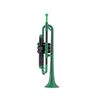 PTRUMPET TROMPETTE EN RESINE ABS VERTE avec housse et embouchure