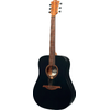 LAG T70D-BLS "TRAMONTANE" GUITARE FOLK DREADNOUGHT BLACK SATIN