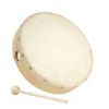 FUZEAU TAMBOURIN DIAM 20 CM PEAU NATURELLE CERCLAGE BOIS