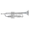 BACH STRADIVARIUS ML190S-43 TROMPETTE SIB ARGENTÉE avec étui et emb.
