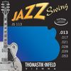 THOMASTIK JS113 "JAZZ SWING" JEU DE CORDES FILET PLAT .013/.053 BLEU
