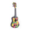 GEWA MANOA W-SO-BBN UKULELE SOPRANO MONDRIAN CARRÉ NOIR NÉON + housse