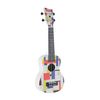 GEWA MANOA W-SO-BWS UKULELE SOPRANO MONDRIAN CARRÉ BLANC 1 + housse