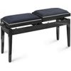 STAGG PB245 BKP VBK BANQUETTE DOUBLE VELOUR NOIR