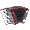 HOHNER BRAVO II 48 SILENT KEY ACCORDEON PIANO 48 BASSES ROUGE +HOUSSE
