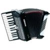 HOHNER BRAVO II 48 BASSES ACCORDEON CHROMATIQUE PIANO NOIR + HOUSSE