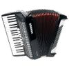 HOHNER BRAVO III 80 BASSES ACCORDEON NOIR TOUCHES PIANO - Avec Housse