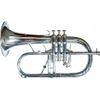 COURTOIS AC155 BUGLE PROFESSIONNEL SIB ARGENTE AVEC ETUI SOFT LUXE