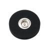 SOCLE ROND CAOUTCHOUC AVEC CAPSULE METAL CB/VLC