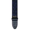 DUNLOP D3811BL SANGLE COURROIE JACQUARD FLAMME BLEU