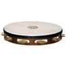 MEINL TAH1B-AB AVEC PEAU TAMBOURIN BOIS BRUN - 1 RANGEE LAITON