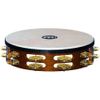 MEINL TAH2B-AB AVEC PEAU TAMBOURIN BOIS BRUN - 2 RANGEES LAITON