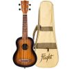 FLIGHT NUS380A "GEMSTONE" UKULELE SOPRANO AMBER + Housse