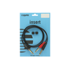 KLOTZ AY1-0300 CABLE D'INSERT JACK TRS/2 JACKS TS 3m