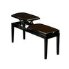 HIDRAUMODEL BG4 BANQUETTE DOUBLE NOIR/VELOURS NOIR
