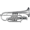 GETZEN 580S "CAPRI" CORNET ARGENTEE avec étui et embouchure