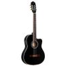 ORTEGA RCE145BK GUITARE CLASSIQUE ELECTRO NOIR - Table en cèdre