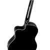 ORTEGA RCE145BK GUITARE CLASSIQUE ELECTRO NOIR - Table en cèdre