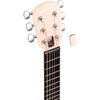 LAVA ME PLAY 36" GUITARE FOLK ELECTRO LIGHT PEACH/FROST WHITE Litebag