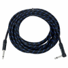 GROOVIT CABLE JACK MONO / JACK COUDÉ MONO TRESSÉ BLEU FONCÉ - 6m