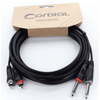 CORDIAL EU3PC "ELEMENTS" CABLE 2 RCA/2 JACK MALE - 3m