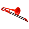 PBONE TROMBONE EN RESINE ABS ROUGE avec housse et embouchure