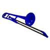 PBONE TROMBONE EN RESINE ABS BLEU avec housse et embouchure