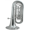 BESSON BE1087 SERIE 1000 TUBA ETUDE SIB 3 PISTONS ARGENTE + ETUI