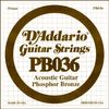 D'ADDARIO PB036 CORDE PHOSPHORE BRONZE 0.36