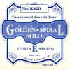 D'ADDARIO KAPLAN VIOLON - MI BOULE GOLDEN SPIRAL SOLO TIRANT MOYEN