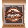 ERNIE BALL 2153 EARTHWOOD PHOS. BRONZE LIGHT JEU FOLK 12 CORDES 9-46