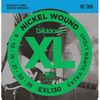 D'ADDARIO EXL130 JEU CORDES GUIT ELECTRIQUE / EXTRA-SUPER LIGHT 8-38