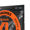 D'ADDARIO ECG23 FILE PLAT CHROME STAINLESS STEEL Jazz x-light 10-48