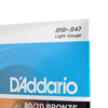 D'ADDARIO EJ36 PHOSPHORE BRONZE JEU DE CORDES POUR 12 CORDES 10-47