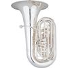 EASTMAN EBC832S TUBA EN UT 4/4 ARGENTÉ 4 PISTONS + 1 PALETTE