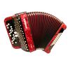 HOHNER NOVA II 40 BASSES ROUGE ACCORDEON CHROMATIQUE BOUTON + HOUSSE