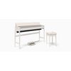 ROLAND KIYOLA KF10-KS PIANO NUMERIQUE SHEER WHITE (Chêne blanchi)