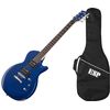 LTD EC10KIT-BLU PACK GUITARE ELECTRIQUE "LES PAUL" BLEUE + HOUSSE